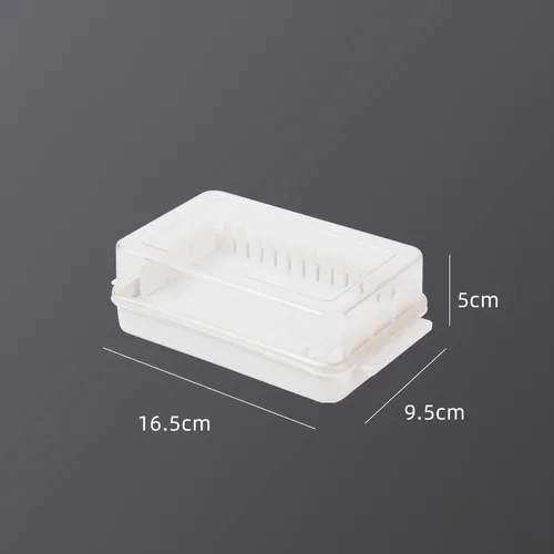 Miniatura 3 de Mantequillera con tapa, recipiente de mantequilla transparente para refrigerador y encimera, caja de corte de mantequilla, bandeja de mantequilla