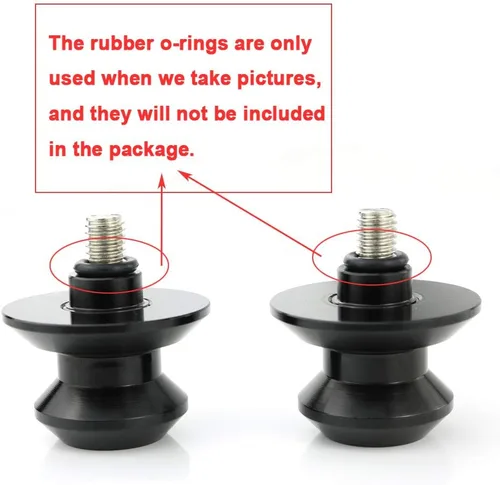 Miniatura 5 de Xitomer M8 X1.25 Carretes de brazo oscilante universales para motocicleta/Tornillo de soporte de brazo oscilante para GSX-R600/750/1000, SV, Negro