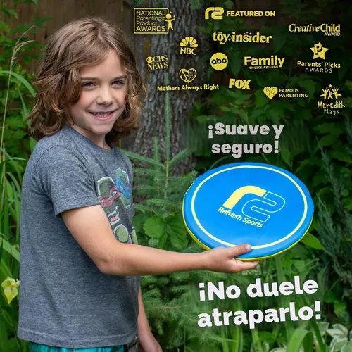 Miniatura 2 de Juguete Volador de Disco Suave - No Duele al Atraparlo - Los Mejores Rellenos de Calcetines para Niños y Adultos de Todas las Edades - Regalos