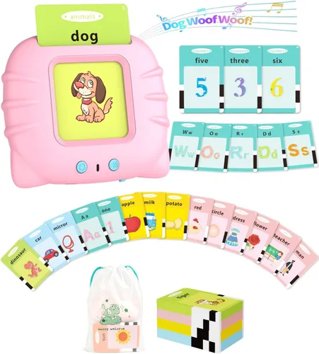 Miniatura 10 de Aullsaty Tarjetas didácticas parlantes para niños de 1 a 5 años, 536 palabras visuales mejoradas con 6 canciones, juguetes sensoriales Montessori