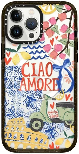 Miniatura 416 de Funda Impact de CASETiFY para iPhone 13 Pro Max con Magsafe - Estuche Claro Cuento de Invierno - Claro Negro Estuche transparente Winter Tale