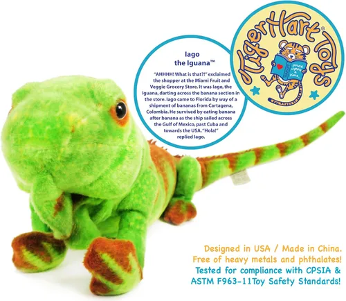 Miniatura 2 de TigerHart Iago The Iguana - Peluche de 29 pulgadas