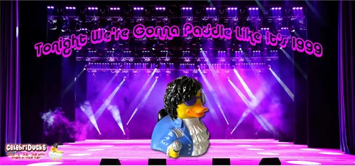 Miniatura 4 de CelebriDucks - Paddle Like It's 1999 - Patos de goma flotantes - Juguete de baño coleccionable como regalo para niños y adultos de todas las edades