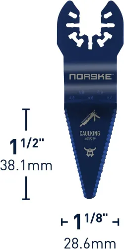 Miniatura 2 de Norske Tools NOTP229 Rascador de calafateo - Oscilante Multiherramienta Accesorio Cuchilla para quitar Selladores