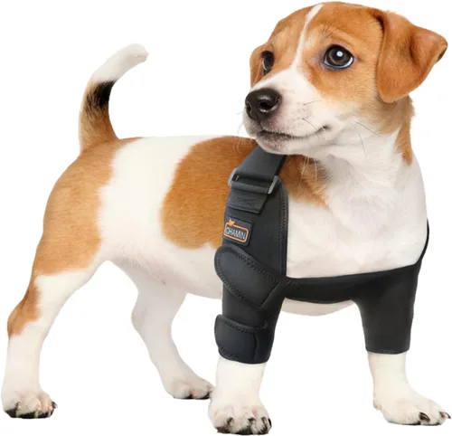 CHAMIN Codera para perro para hombro y pierna delantera, almohadillas protectoras de codo de perro para higroma, artritis, displasia, úlceras por