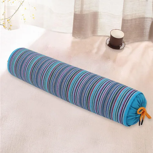 Miniatura 4 de Levoberg Almohada redonda de casco de trigo sarraceno Almohada cervical Almohada de apoyo cervical con funda de algodón extraíble para dormir