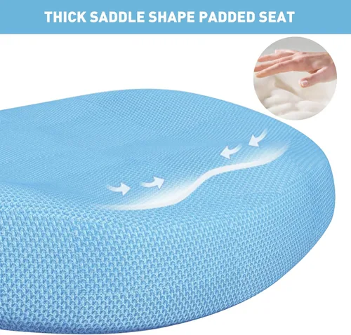 Miniatura 7 de Silla de escritorio para niños, altura y profundidad del asiento, silla de estudio ajustable con giro de 360°, ruedas de freno para sentarse