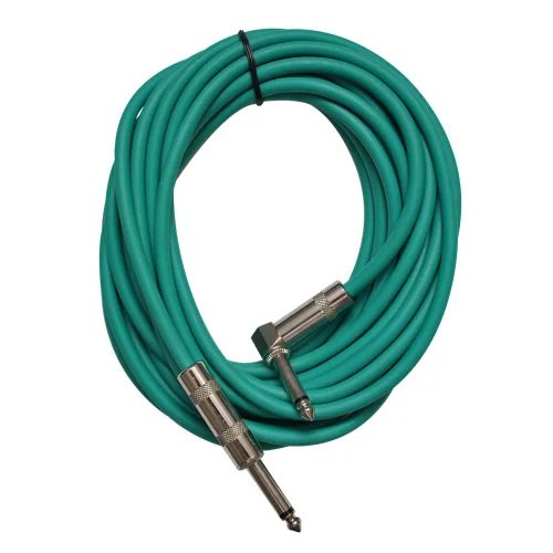 Miniatura 6 de Seismic Audio SAGC20R-Cable de guitarra de ángulo recto a recto negro negro de 20 pies Amarillo