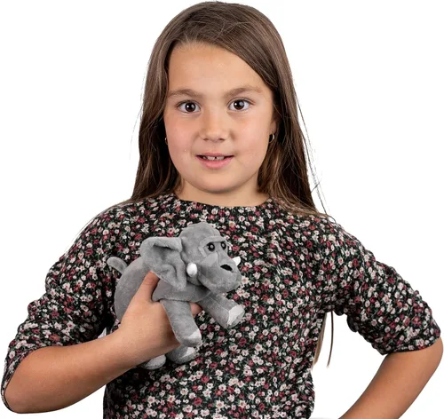 Miniatura 4 de Randimals Randimini Collection Elarilla - Juguete de peluche con relleno de elefante y gorila de 6.5 pulgadas, suave y abrazable, de calidad