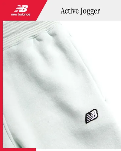 Miniatura 41 de New Balance Pantalones deportivos para niña, forro polar de mezcla de algodón suave con cordón y bolsillos (tallas 8-16)
