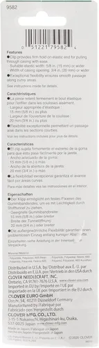 Miniatura 3 de Clover Needlecrafts 205753 Juego de pasa cintas Clip 'n Glide