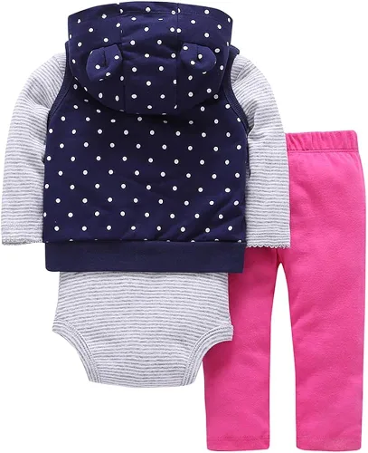 Miniatura 2 de Conjunto de ropa cálida de invierno y otoño para niños y niñas