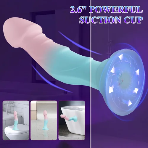 Miniatura 5 de Consolador de juguetes sexuales para mujer, consolador realista de silicona de 7.5 pulgadas con ventosa para mujeres, vagina, sexo anal, 9
