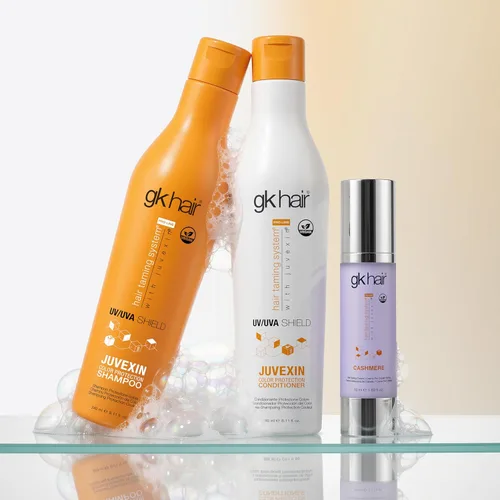 Miniatura 8 de GK HAIR Acondicionador Shield de 8.11 onzas líquidas – Acondicionador de protección UV para cabello tratado con color, acondicionador hidratante