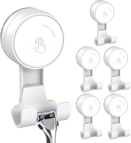 Miniatura 15 de LUXEAR Ganchos de Succión Potentes con Ventosa al Vacío-1PACK Navaja 1pack Individual Blanco