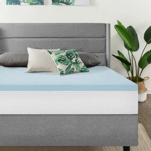 Miniatura 13 de Best Price Mattress 1.5 Inch Ventilated Memory Foam Mattress Topper, Cooling Gel Infusion, CertiPUR-US Certified, Dorm Essentials, Queen
