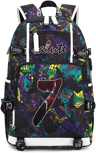 Soccer Player 7 Mochila multifunción Viaje Fútbol Fans bolsa para hombres mujeres (estilo 4)