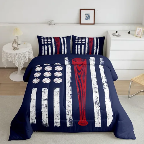 Miniatura 24 de Juego de edredón de baloncesto, juego de ropa de cama con citas inspiradoras para niños y niñas, relleno de edredón de pelota deportiva, edredón