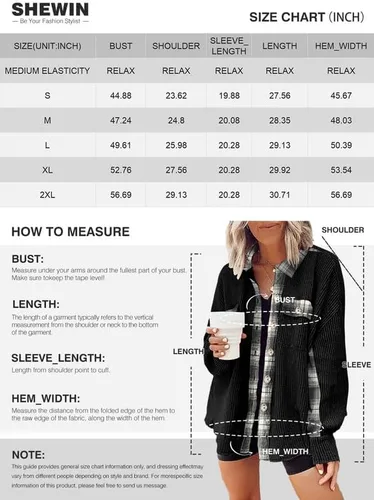 Miniatura 6 de SHEWIN Chaqueta de punto gofre para mujer, diseño a cuadros, con botones, holgada, de manga larga
