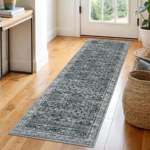 Miniatura 29 de SIILOOM Alfombra antideslizante de pasillo moderna de 2 x 5, súper suave, para pasillos, decoración para cocina, alfombras para pasillos sin 2-Verde