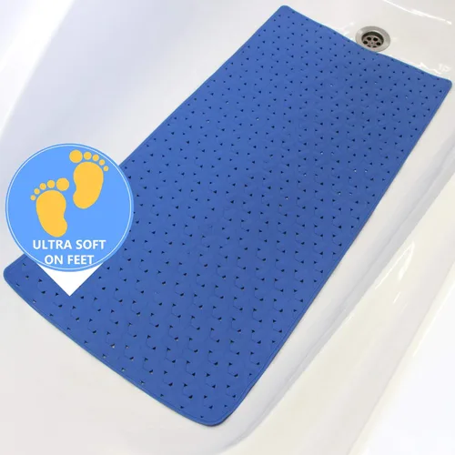 Miniatura 2 de SafeLand - Tapete antideslizante para baño, ducha, bañera, material TPR, ecológico, sin PVC, lavable a máquina, sin olor, con potentes ventosas