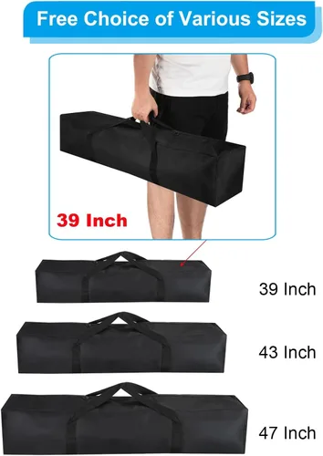 Miniatura 4 de PATIKIL Bolsa de repuesto para silla de campamento de 39 pulgadas, paquete de 2 bolsas de transporte plegables de nailon, bolsa grande