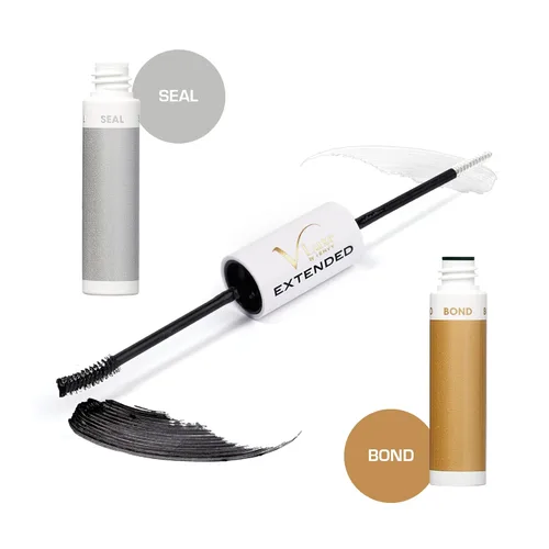 Miniatura 3 de VLuxe by iEnvy Extended Collection: DIY Eyelash Extension Bond & Seal Infused with Biotin & Vitamin E - Adhesivo fuerte suave y cómodo para uso Negro