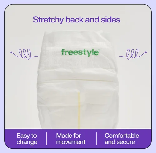 Miniatura 9 de Pañales Freestyle BambooTek - (Talla 1) Hiperabsorbentes y No Tóxicos – Pañales Desechables para Piel Sensible – Pañales Ultra Suaves (8-14 libras)
