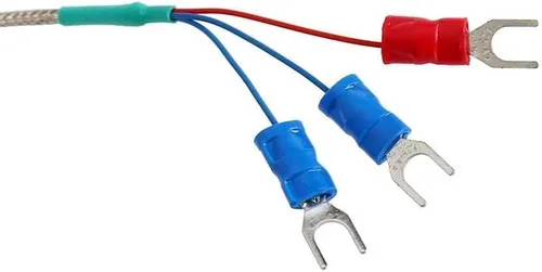 Miniatura 9 de PT100 Termopar Sensor de Temperatura Sonda 1/2" Conector de rosca NPT con 3 cables Cable de 2M, -58~572°F (-50~572.0 °F)