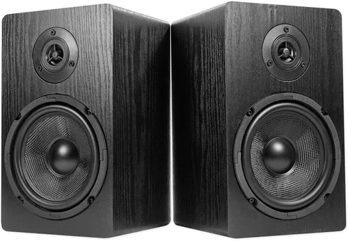 Miniatura 3 de Rockville Par RockShelf 68B V2 400W Negro 6.5" Altavoces para estantería en casa, 8 ohmios, altavoces Kevlar, tweeters de cúpula de seda, montaje