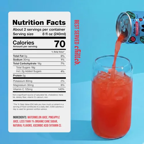 Miniatura 3 de Mela Water Agua de melón - Jugo de sandía, jugo de fruta 100% natural con vitamina C, electrolitos, antioxidantes, alternativa al agua de coco, sin