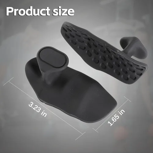 Miniatura 5 de Puños de entrenamiento antideslizantes: guantes protectores de mano ergonómicos de goma para levantamiento de pesas, dominadas, entrenamiento