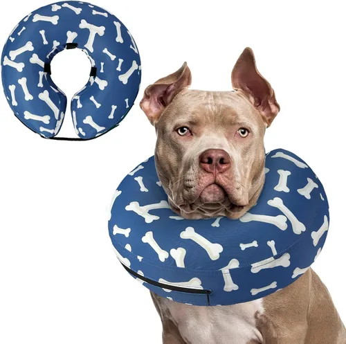 Miniatura 50 de Supet Cono Inflable para Perro para Perros Grandes, Medianos y Pequeños, Collar de Cono Suave para Perros y Gatos, Collar EC para Cuello de Perro