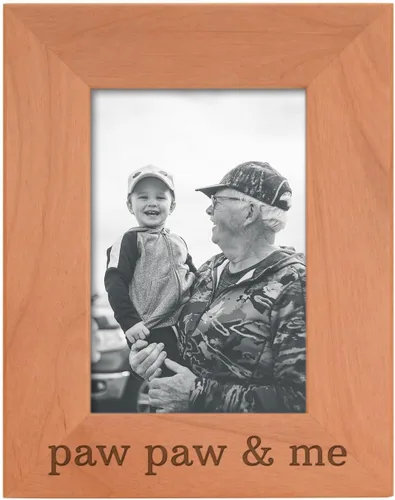 Miniatura 28 de Personalized Gifts Grandpa Gift Grandpa and Me Grandchild - Marco de fotos de madera natural grabado de 4 x 6 pulgadas, diseño de paisaje