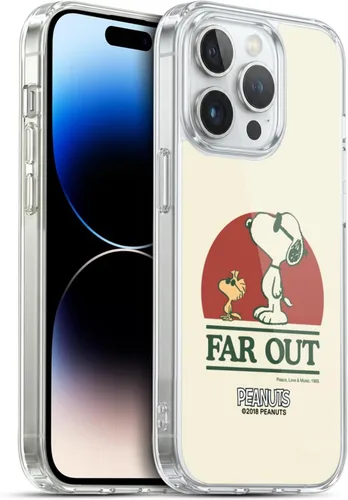Miniatura 201 de Head Case Designs Funda de gel Woodstock 50th con licencia oficial de Peanuts Snoopy Guitar 1969 [protección de grado militar] compatible con Apple