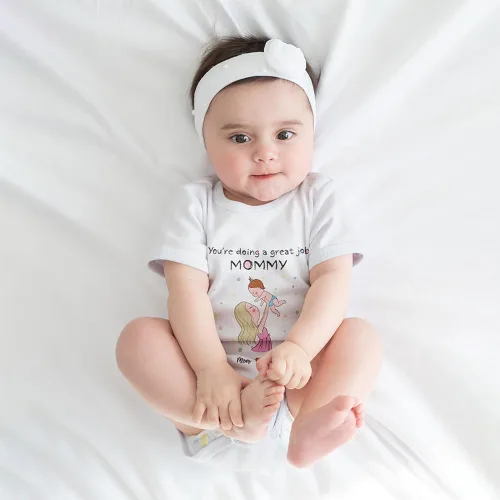 Miniatura 3 de Gossby Mameluco personalizado para bebé – Body personalizado para bebé niño, niña con diseño, nombre – Regalo para recién nacido, nueva mamá – 0-24