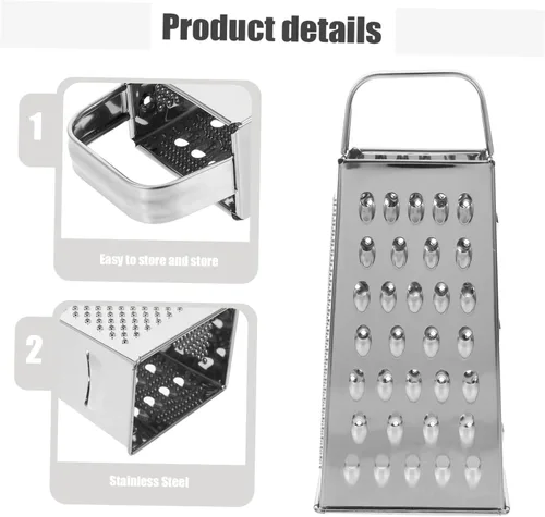 Miniatura 9 de Rallador de cuatro lados para cocina, cortador de alimentos, triturador de alimentos vegetales, trituradora de verduras, trituradora de verduras