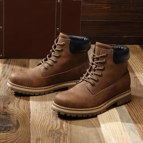 Miniatura 9 de Bruno Marc Botas clásicas de invierno y otoño para hombre, botas de trabajo al aire libre 2.0