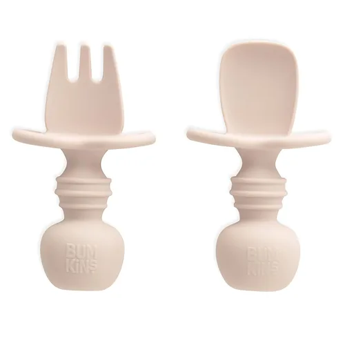 Miniatura 37 de Bumkins Juego de utensilios para bebés, Chewtensils cucharas de silicona para mojar, autoalimentación, destete dirigido por el bebé, aprendizaje
