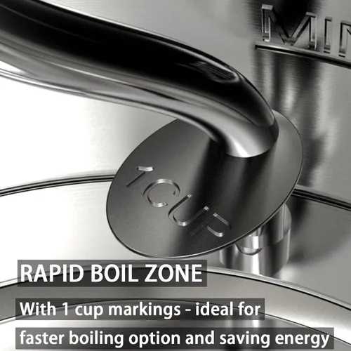 Miniatura 7 de Anfilank - Hervidor eléctrico de cuello de cisne, 1 L 1500W de hervido rápido, hervidor de café y té de acero inoxidable 100% libre de BPA