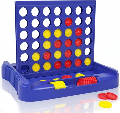Pup Go Juegos de mesa 4 en fila para niños a partir de 3 años, idea temprana para niños, niñas y adolescentes, conecta y gana cuatro en una línea,