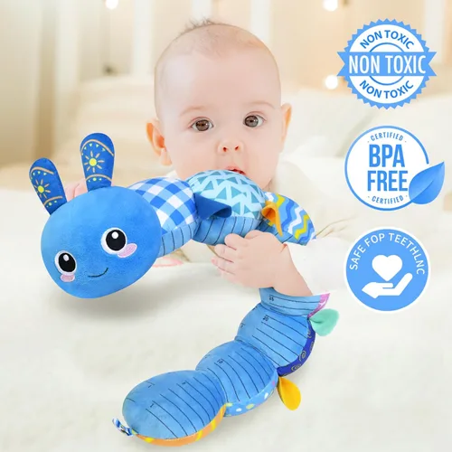 Miniatura 5 de KMUYSL Juguetes para Bebés 0-6 6-12 Meses, Juguete de Peluche Musical Sensorial de Animales para 0 1 2 3 4 5 6+ Meses, Juguete de Peluche