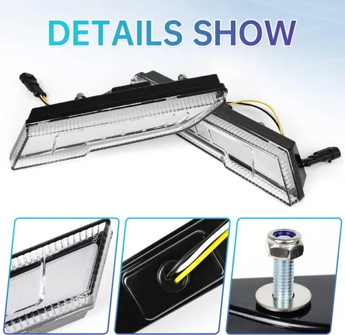 Miniatura 4 de Panel de luz decorativa compatible con Polaris Slingshot S/R/SL/SLR/GT 2020-2022, accesorios 2020-2022, luces LED de circulación diurna, luz luces