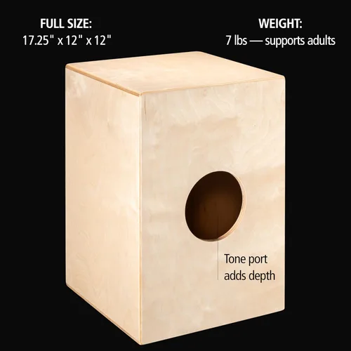 Miniatura 6 de Caja Cajón Snare Drum con Bolsa Bundle Para Música Acústica — FABRICADO EN EUROPA — Madera de Abedul Báltico, Toca con Tus Manos, Tamaño Completo