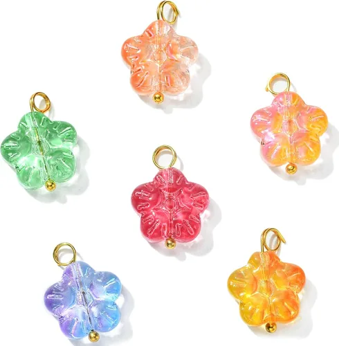 Miniatura 30 de Ipotkitt 100 dijes de cristal colorido con forma de lágrima de cristal facetado para hacer aretes, collares, joyas