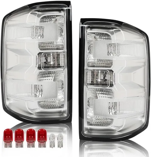 PIT66 Luces traseras compatibles con Chevy Silverado 1500 2500 HD 2016-2019, compatibles con GMC Sierra 3500 HD 2016-2019, lámparas de freno