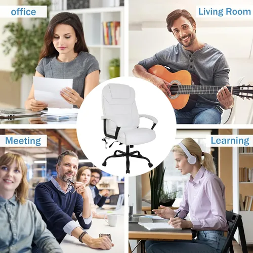 Miniatura 7 de Silla de oficina de masaje grande y alta, silla de oficina reclinable de 500 libras, silla de oficina ergonómica con respaldo alto, silla de oficina