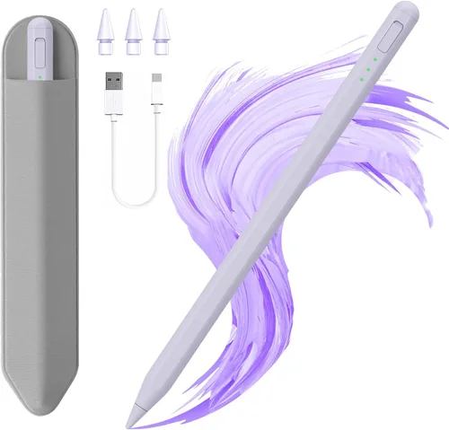 Miniatura 7 de Lápiz táctil para iPad 11 y 10ª generación, carga 14 minutos más rápida, con soporte para lápices, rechazo de palma, sensibilidad a la inclinación