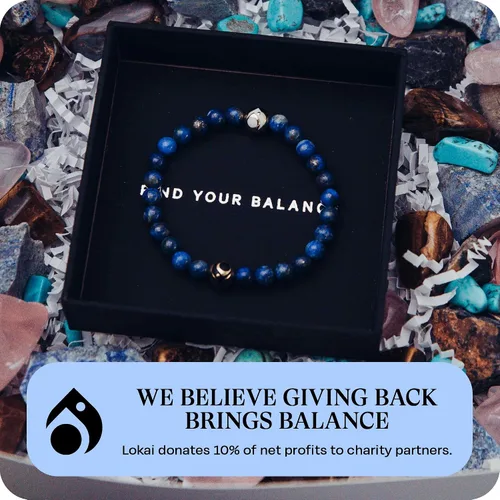 Miniatura 5 de Lokai Pulsera de cuentas de piedras preciosas para mujeres y hombres, colección de piedra y metal, joyería de cristal y piedras preciosas pulsera