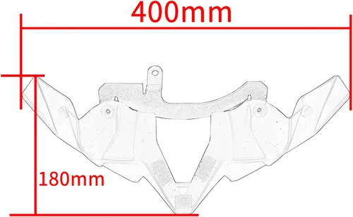 Miniatura 3 de Kit decorativo de carenado inferior de motocicleta para rueda delantera, pico y cono de nariz, aletas aerodinámicas, kit decorativo compatible